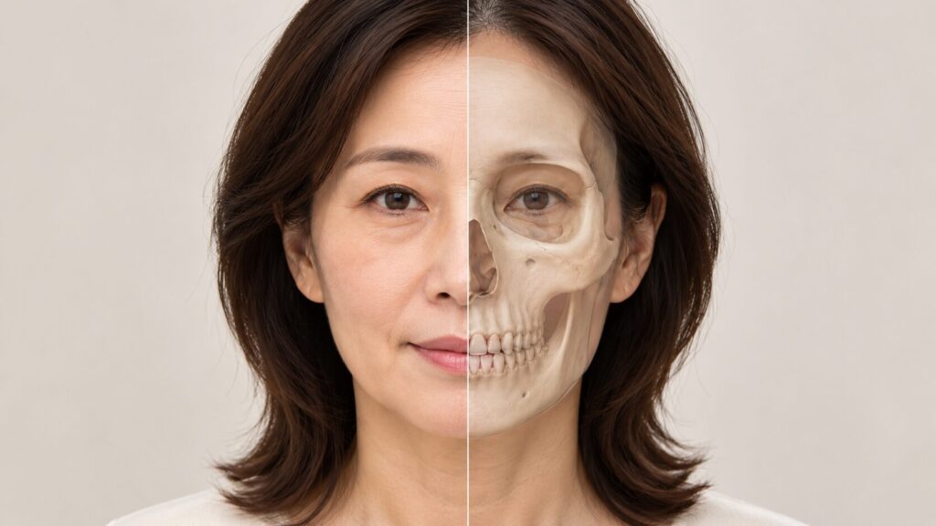 糸リフトのデザインには、骨格や顔の形の見極めが大切です。